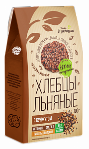 Хлебцы льняные с кунжутом 100г